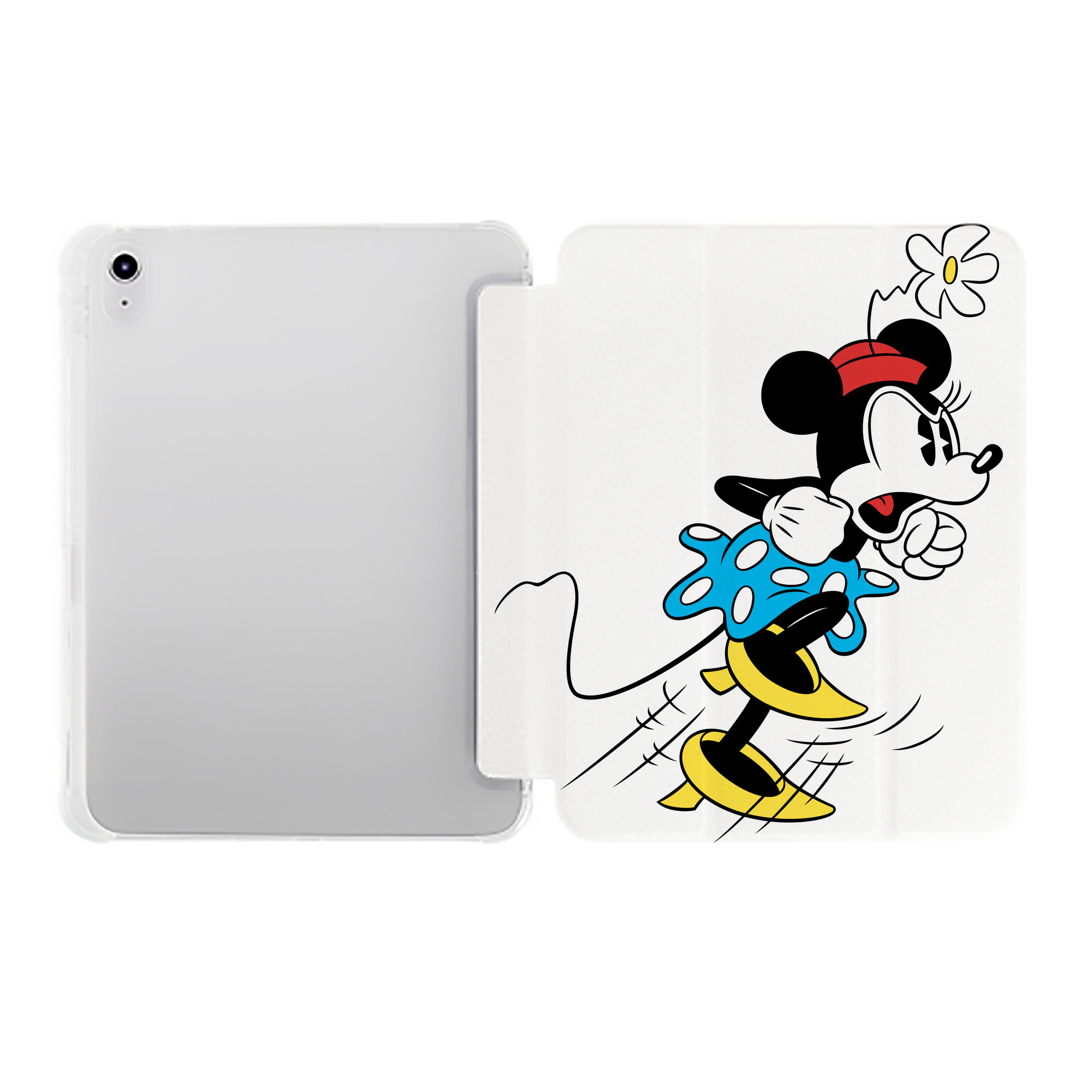 （画像用） ミッキーマウス Mickey Mouse IPad ケース ペン収納付き 三つ折りスタンド PUレザー×シリコン 対応機種9.5/10.5/10.9インチ
